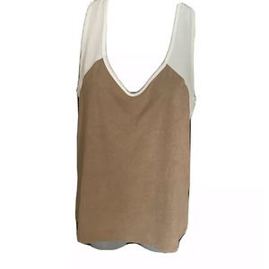 Finn & Clover Suede Tank Top Size Small STRETCHY